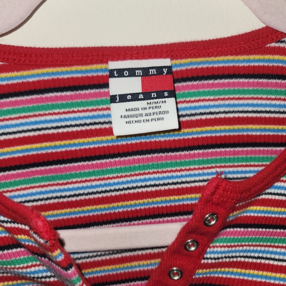 Tommy Hilfiger Multicolor Striped Long Sleeve Tee - Picture 3 of 3